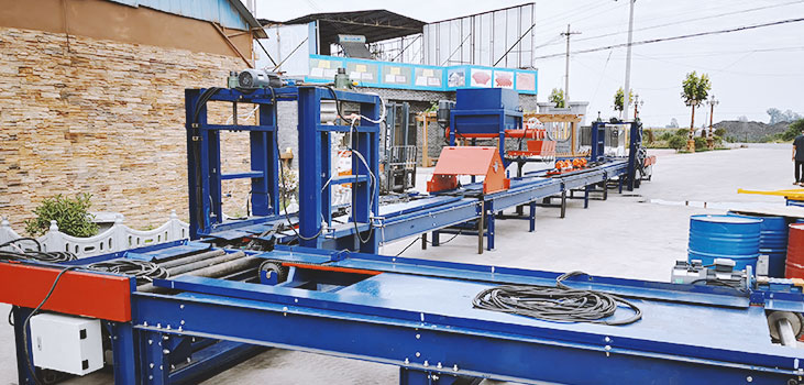 Fully automatic production line for fence panels-concrete sleeper automatic wet cast system