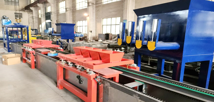 Fully automatic production line for fence panels-concrete sleeper automatic wet cast system